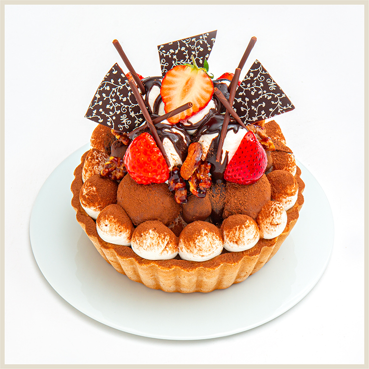 【12/1～12/19受取】いちごと生チョコレートのタルト