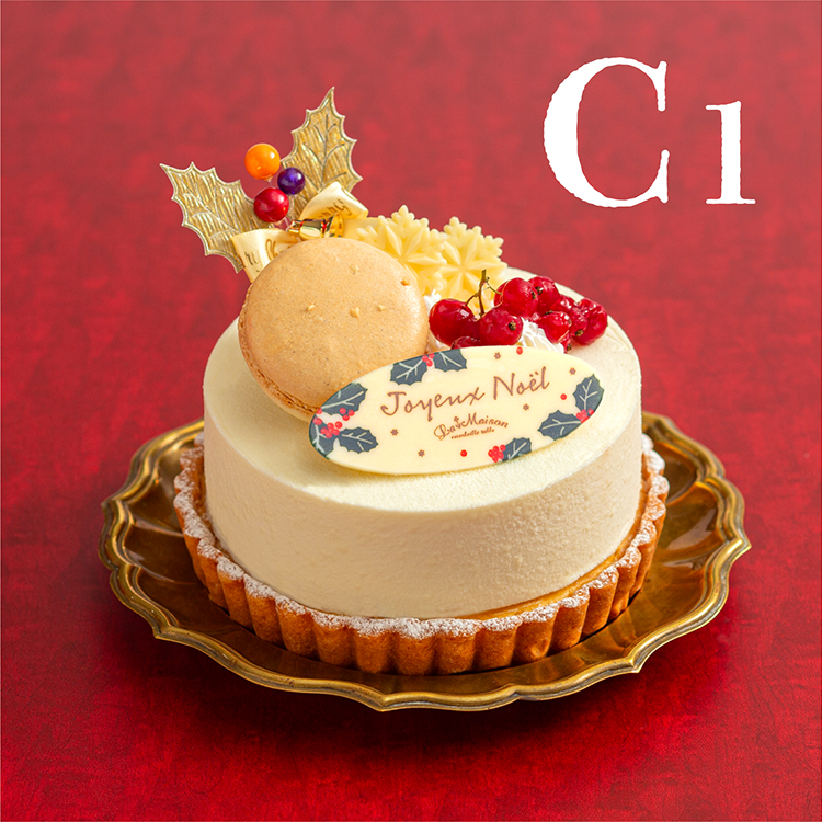 【クリスマス限定：C1】タルト・ノエル・ショコラブラン